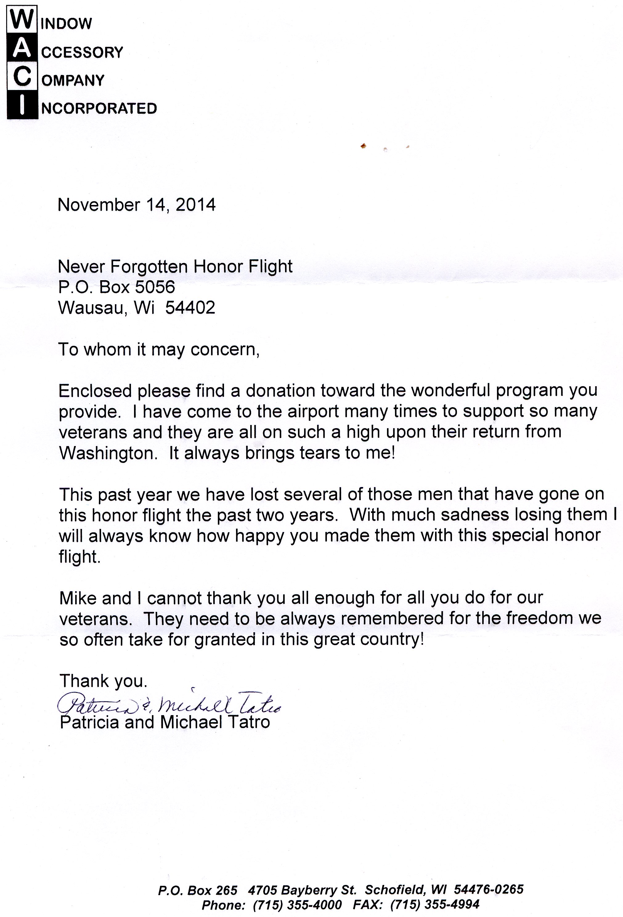 Flight 18 Never Forgotten Honor Flight